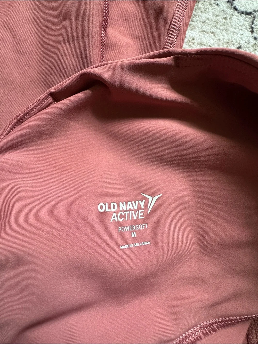 NWOT High-Waist Mauve Old Navy Powersoft Active Leggings - Picture 3 of 3
